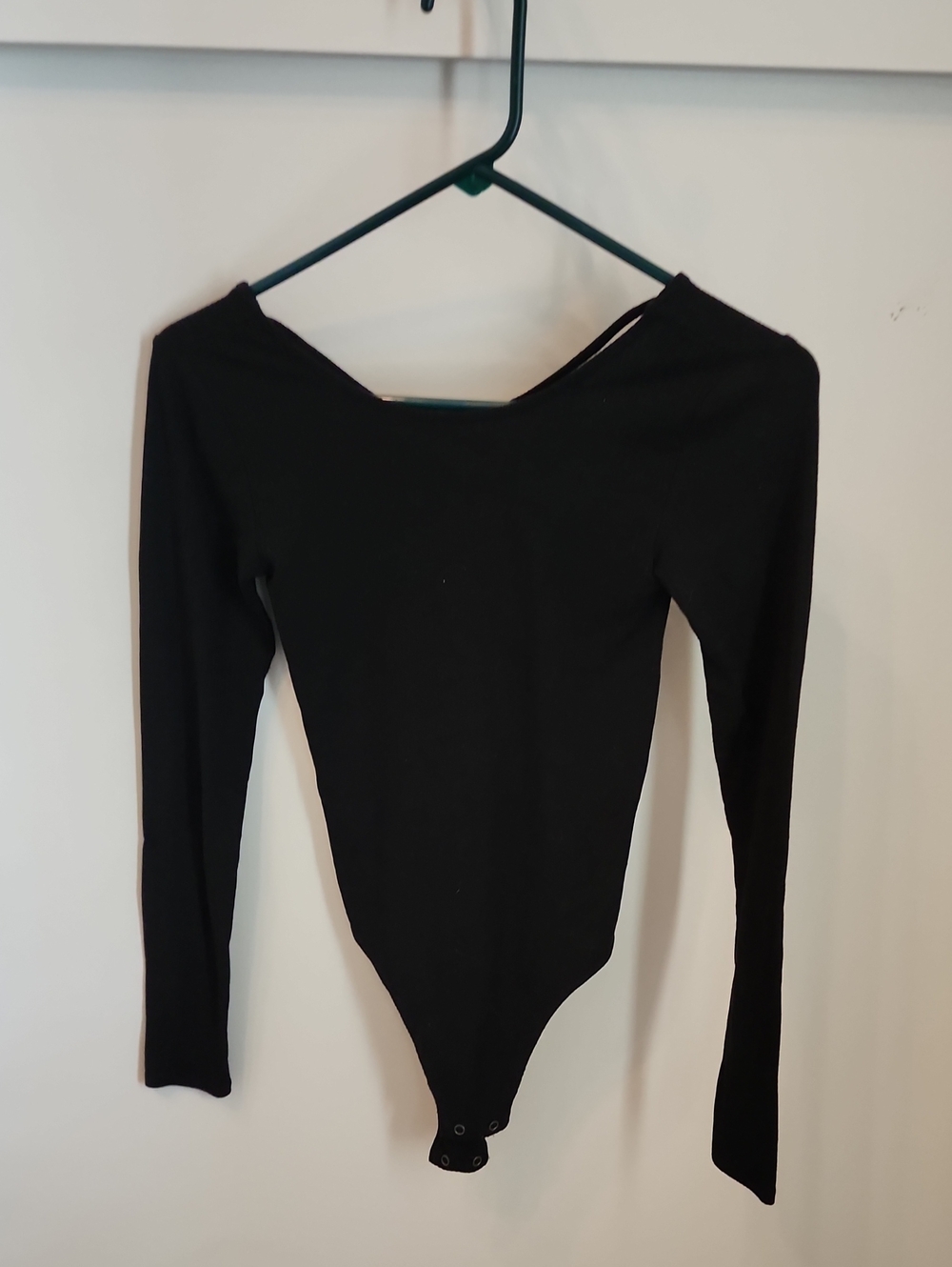 Aeropostale Black Long-Sleeve Bodysuit